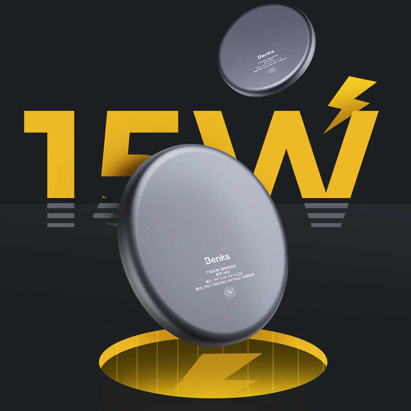 Benks W06 M-safe Wireless Şarj Aleti - 4 Benks W06 M-safe Wireless Şarj Aleti - 4